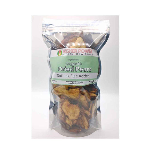 Higher Power Raw Foods Organic Dried Pears. Made in the USA